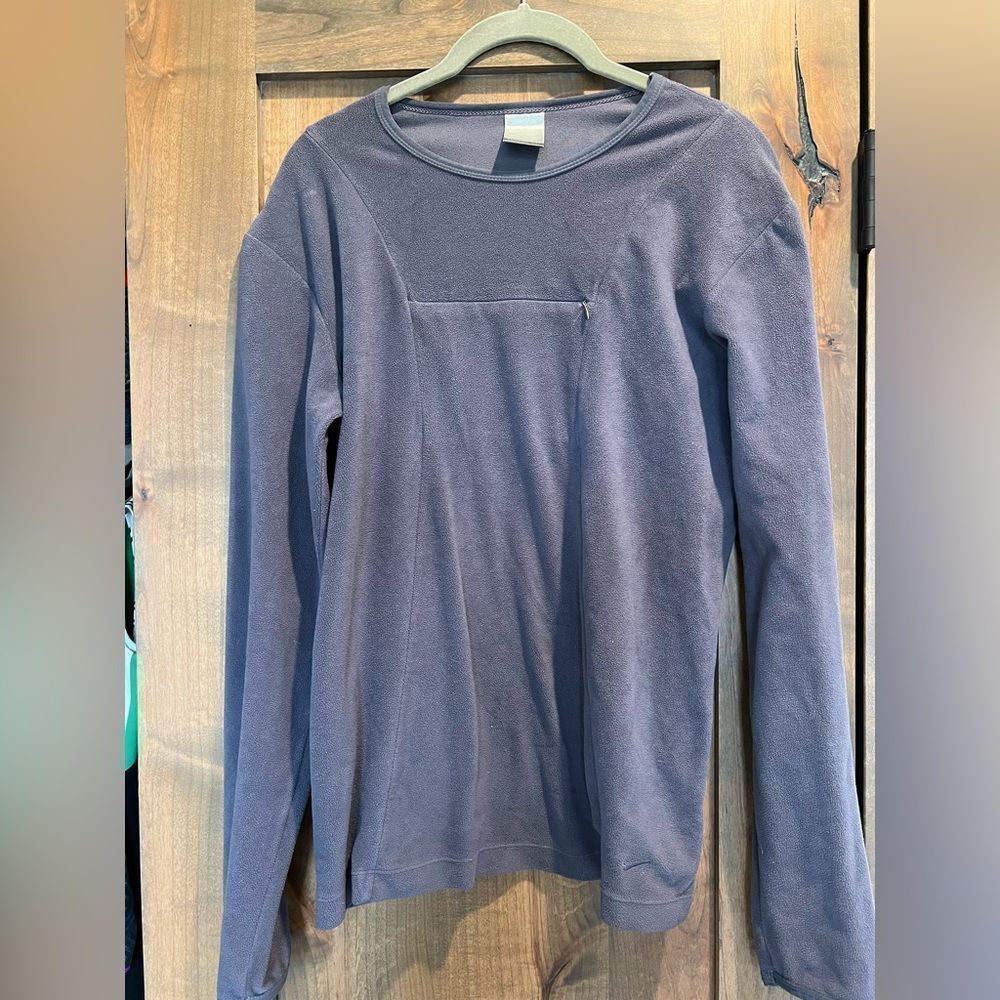 Nike Thermafit Fleece violet pullover. Base layer. Size large.